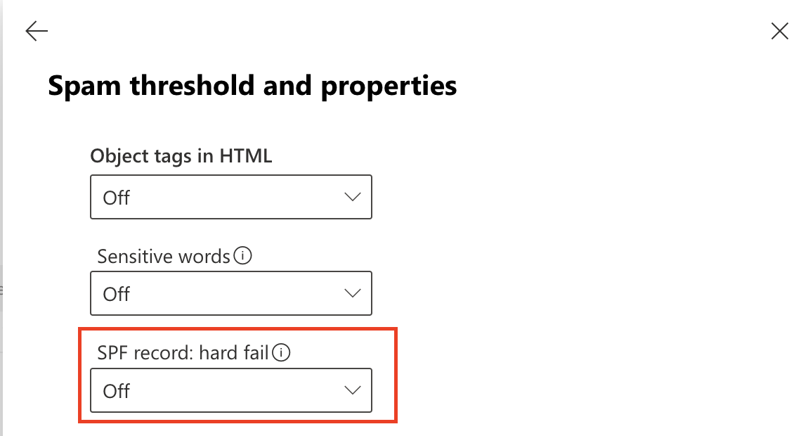 Make sure SPF record: hard fail is set to off